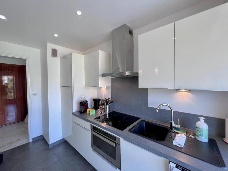 Le Pinede - Apt 4 Prs- Parking - Clim - 500M Plages Antibes Eksteriør billede